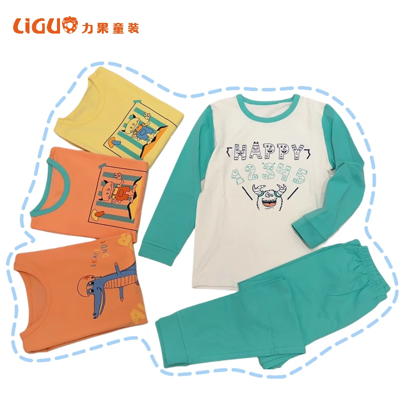 【39元1套100元3套】秋冬男童女童家居服保暖套装