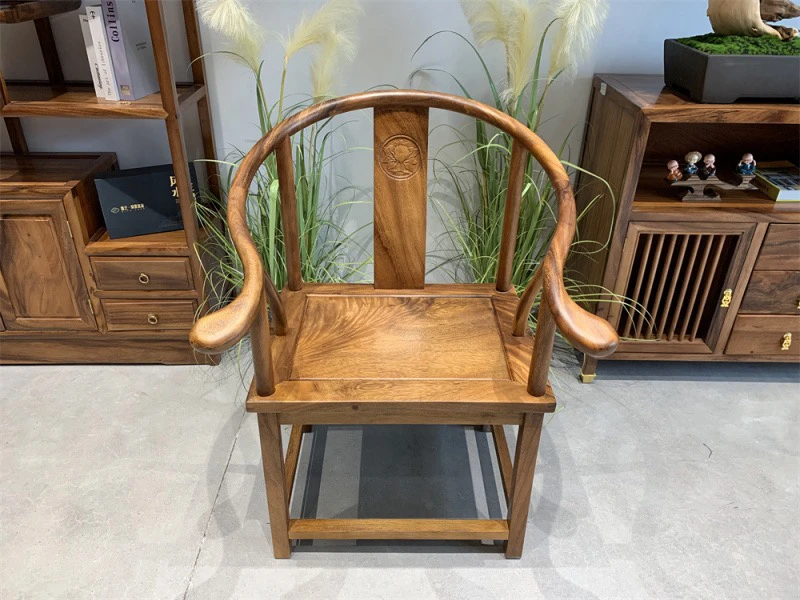 南美胡桃木圈椅