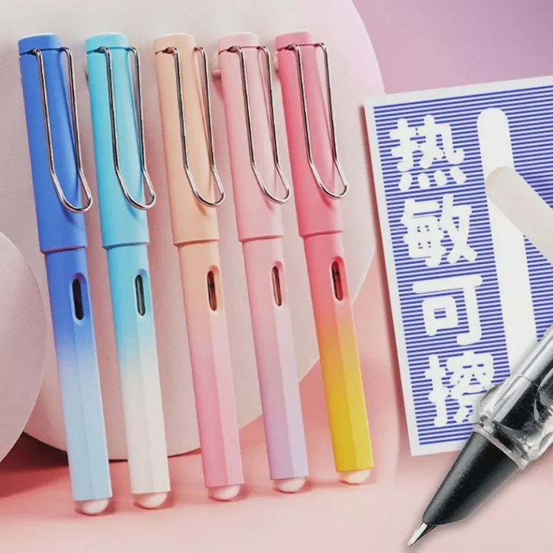 热敏可擦钢笔小学生三年级学生儿童暗尖魔力擦可替换墨囊晶蓝墨蓝