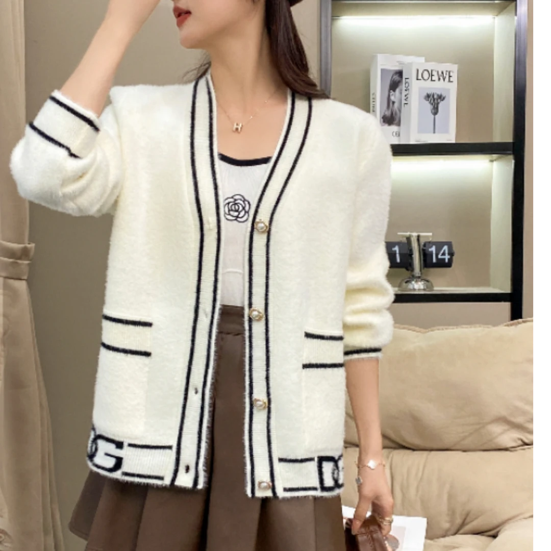 219秋冬新款时尚百搭开衫上衣温暖舒适优雅气质针织开衫FJ