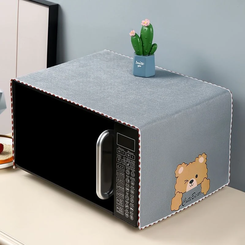 家用微波炉盖布防尘罩格兰仕美的通用烤箱罩冰箱洗衣机罩防滑防水