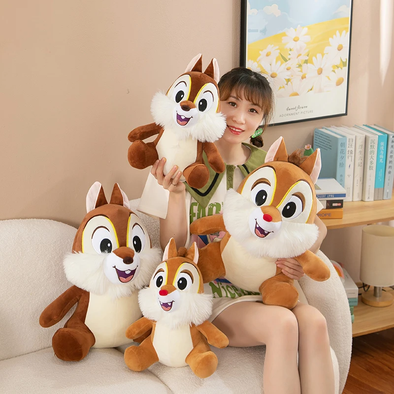 卡通动漫花栗鼠公仔毛绒玩具可爱奇奇松鼠玩偶娃娃送生日礼物儿童