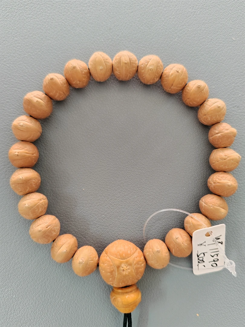 【WF11590】24年新籽11.5mm尼泊尔凤眼菩提微磨手串配麒麟眼三通