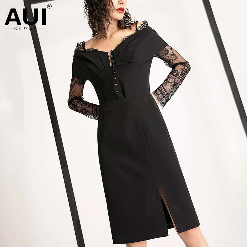 【达人专属】AUI御姐职业套装裙女上衣裙子两件套-19Q024706