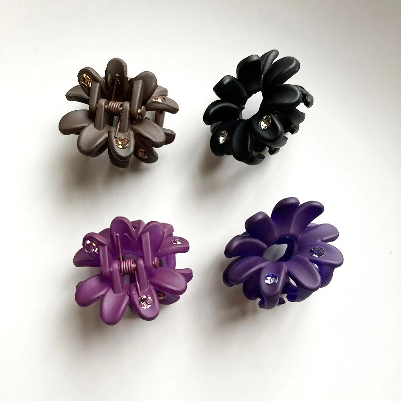 丸子头小抓夹头饰固定神器发夹菊花夹网红爆款