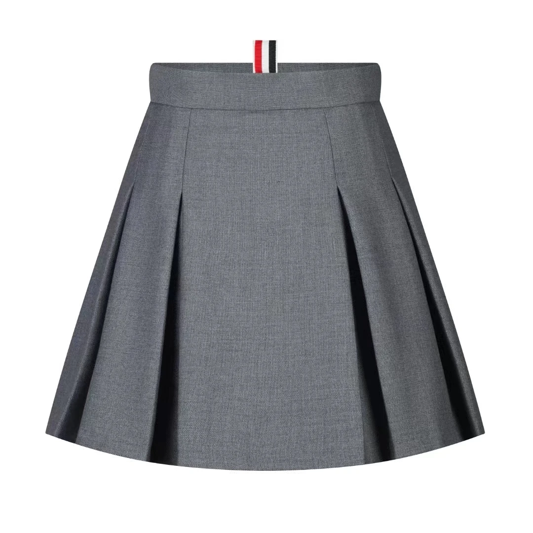 【小鱼】女款-深灰色羊毛裙短裤裙-经典简约时尚百搭显瘦防走光