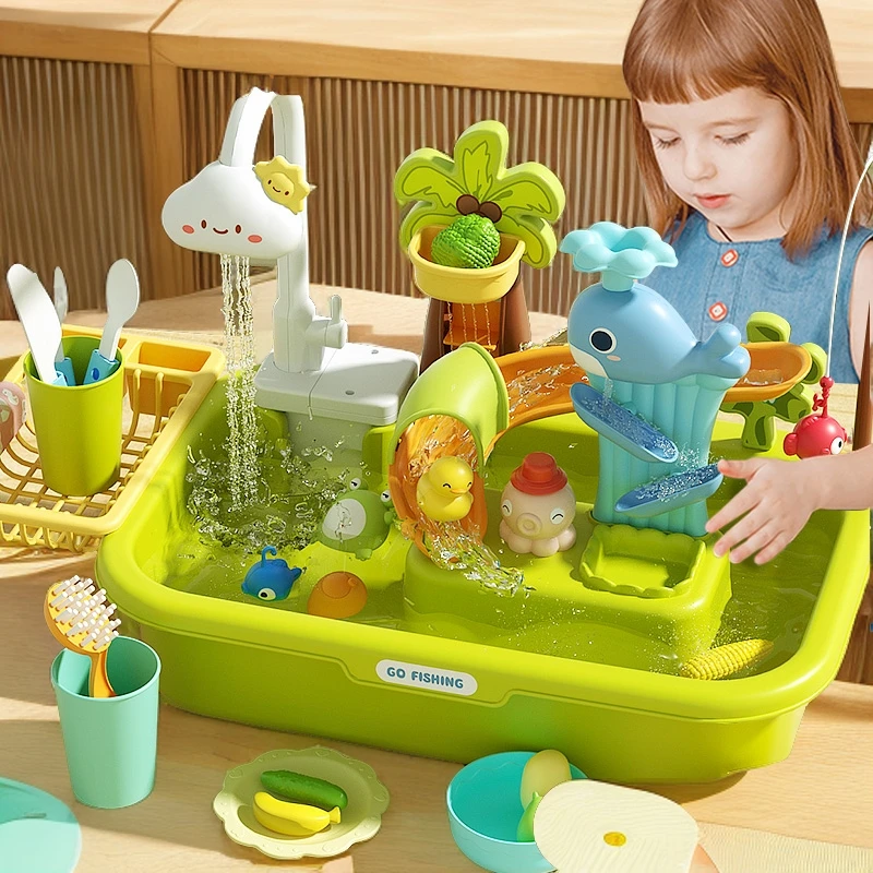 洗碗机儿童钓鱼玩具2两宝宝礼物1一3岁半周岁三益智早教女孩男孩4