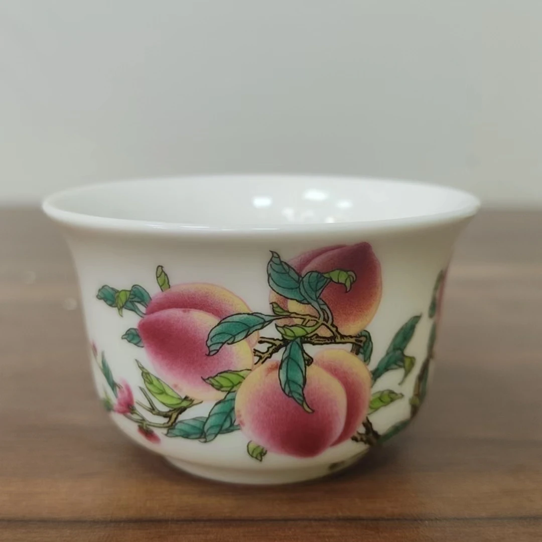 景德镇陶瓷九桃杯