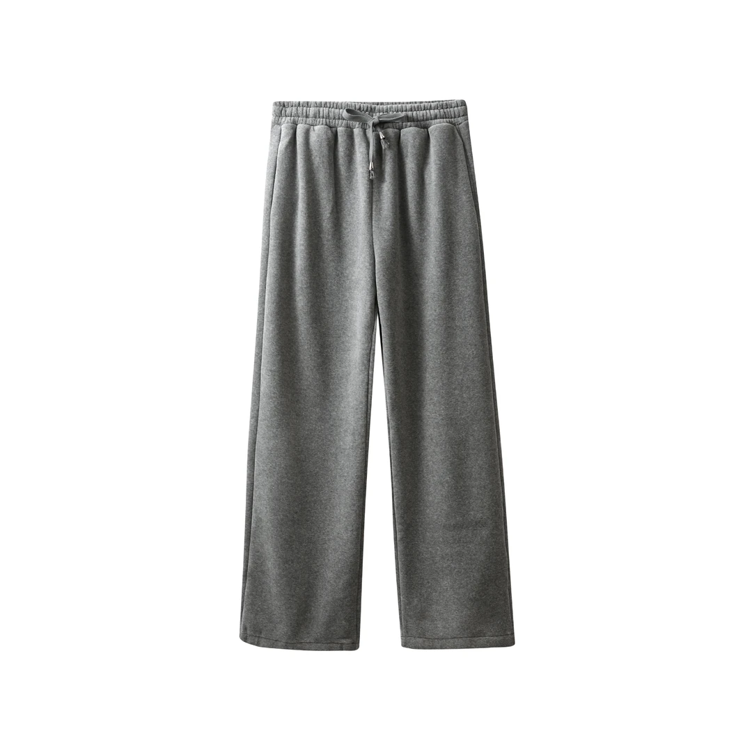 特！门店46&9！基础款~时尚高腰松紧阔腿运动休闲裤女 L71261