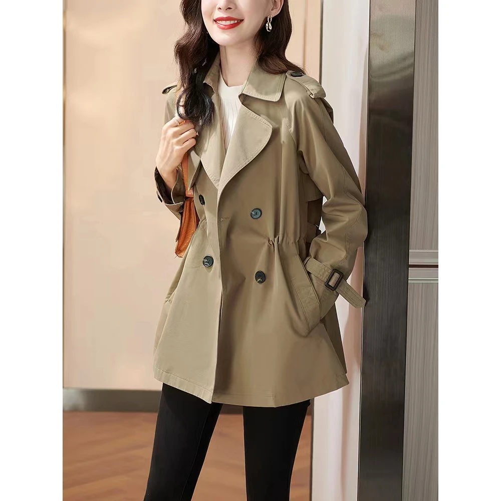 B 门店11&9/9~满分通勤单品/小个子也好穿巨显高风衣外套女L71287