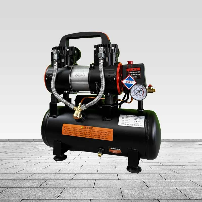 1590瓦-12升220V 空压机气泵木工装修家用喷漆无油静音空气压缩机