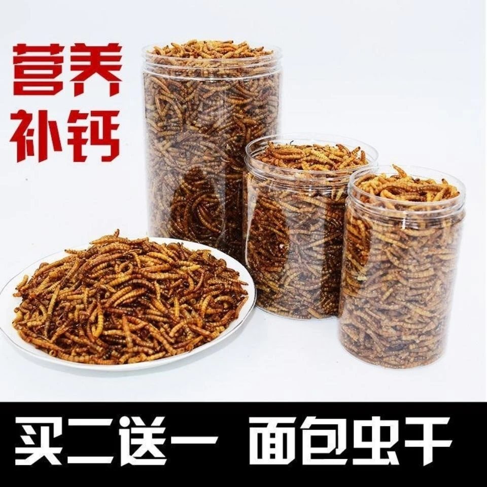 观赏鱼饲料红白龙鱼锦鲤鱼食高蛋白面包虫干鱼粮营养优质干面包虫