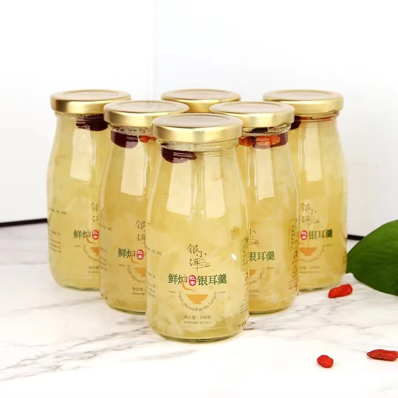开盖即食滋养红枣枸杞鲜炖银耳羹198g*6瓶即饮软糯营养新鲜食用