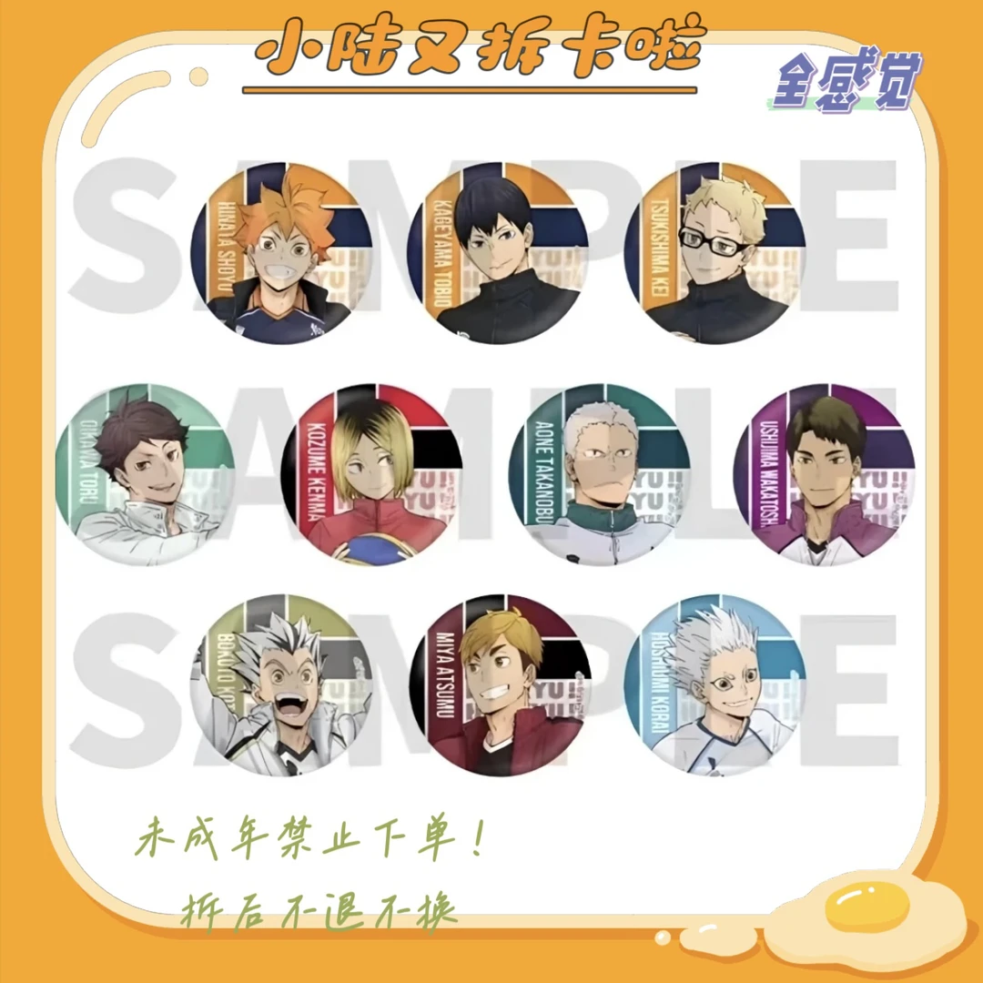 【排球少年】十周年展会场贩吧唧徽章1234弹➕全感觉（盲盒代拆）
