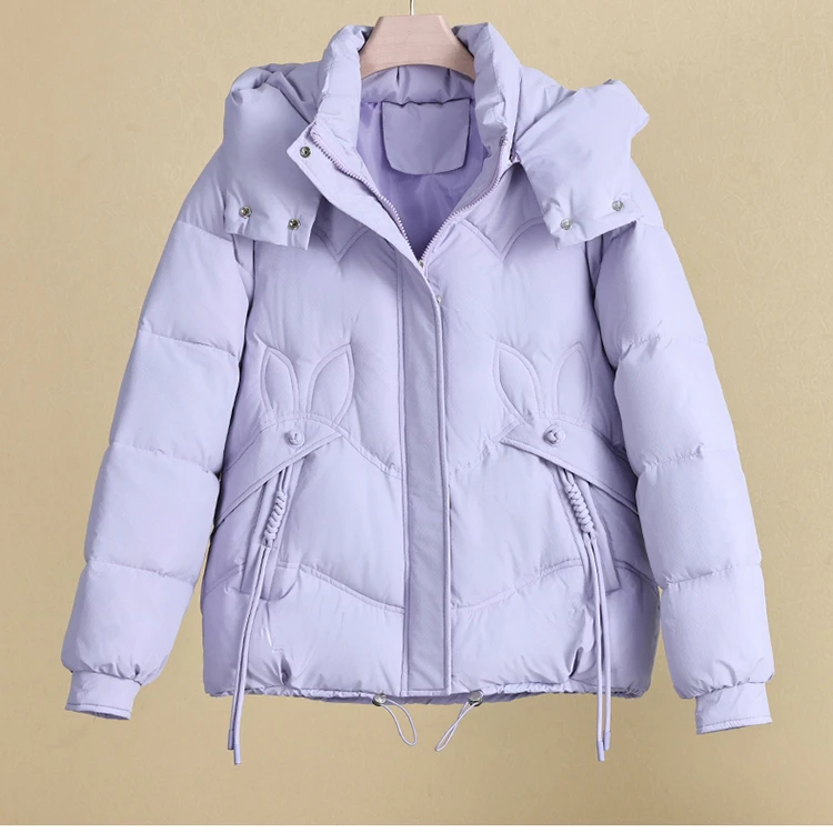 冬季新款加厚小清新棉袄短款棉衣2024韩版舒适保暖棉服宽松外套