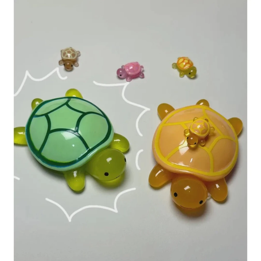【全家桶龟龟】树脂可爱夜光小乌龟可爱微景观DIY摆件饰品