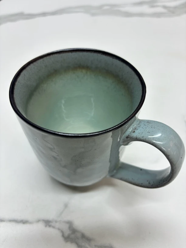 【福利款】浅蓝色复古风陶瓷茶杯奶茶杯咖啡杯（3只）