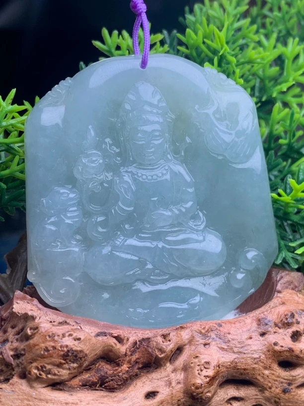 天然A货翡翠牌子-人物