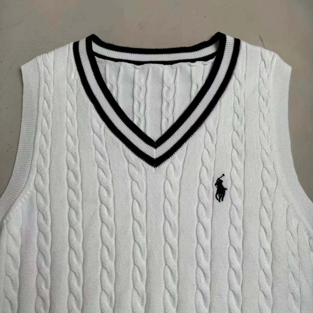 【橘子定制】2024新款春秋百搭轻奢针织衫无袖马甲上衣女X3006