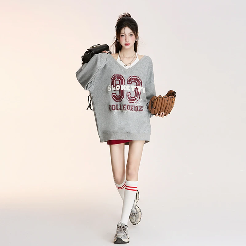 【小呆鸟专享】NEVENICO美式字母挂脖假两件卫衣 NN2410009