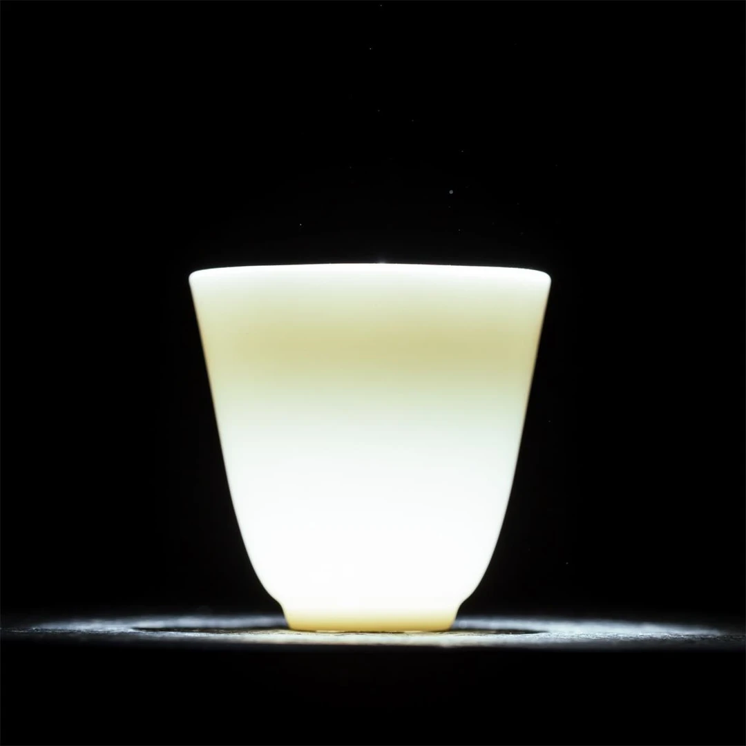 高档陶瓷功夫茶具茶杯主人杯品茗杯羊脂玉白瓷家用喝茶杯个人杯