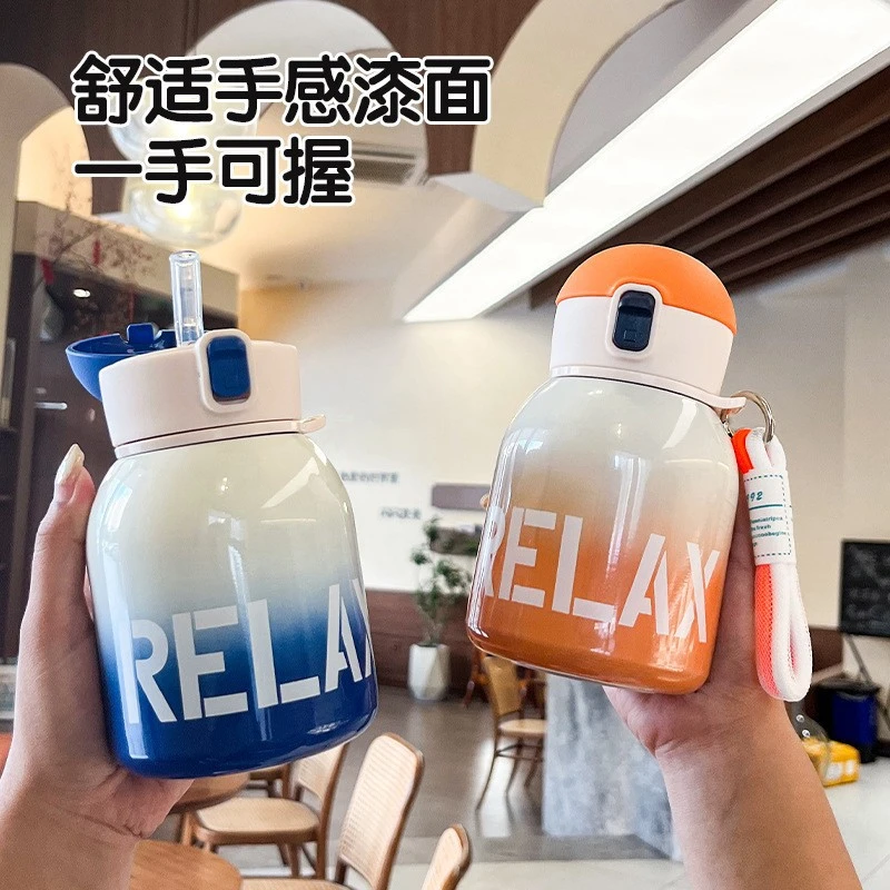 新款保温杯2023高颜值316不锈钢网红水杯男女大肚杯大人儿童可用