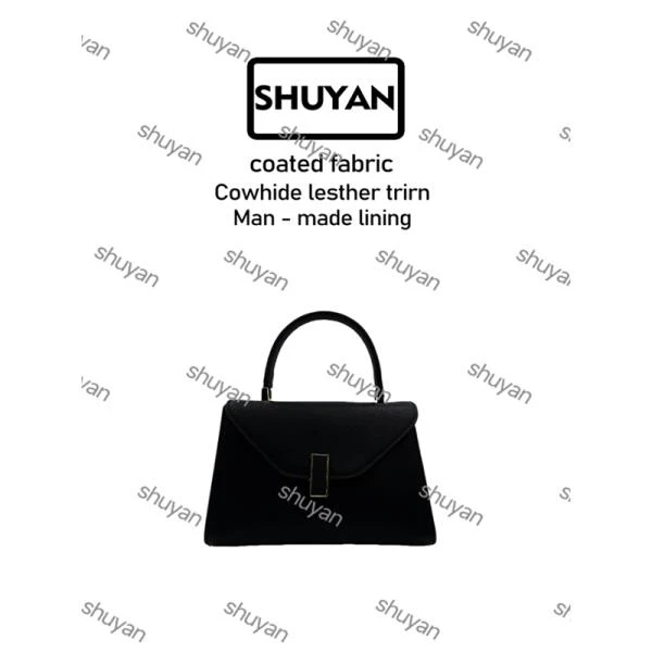 姝宴手工打造真皮女士新款包TA0075黑色万手提