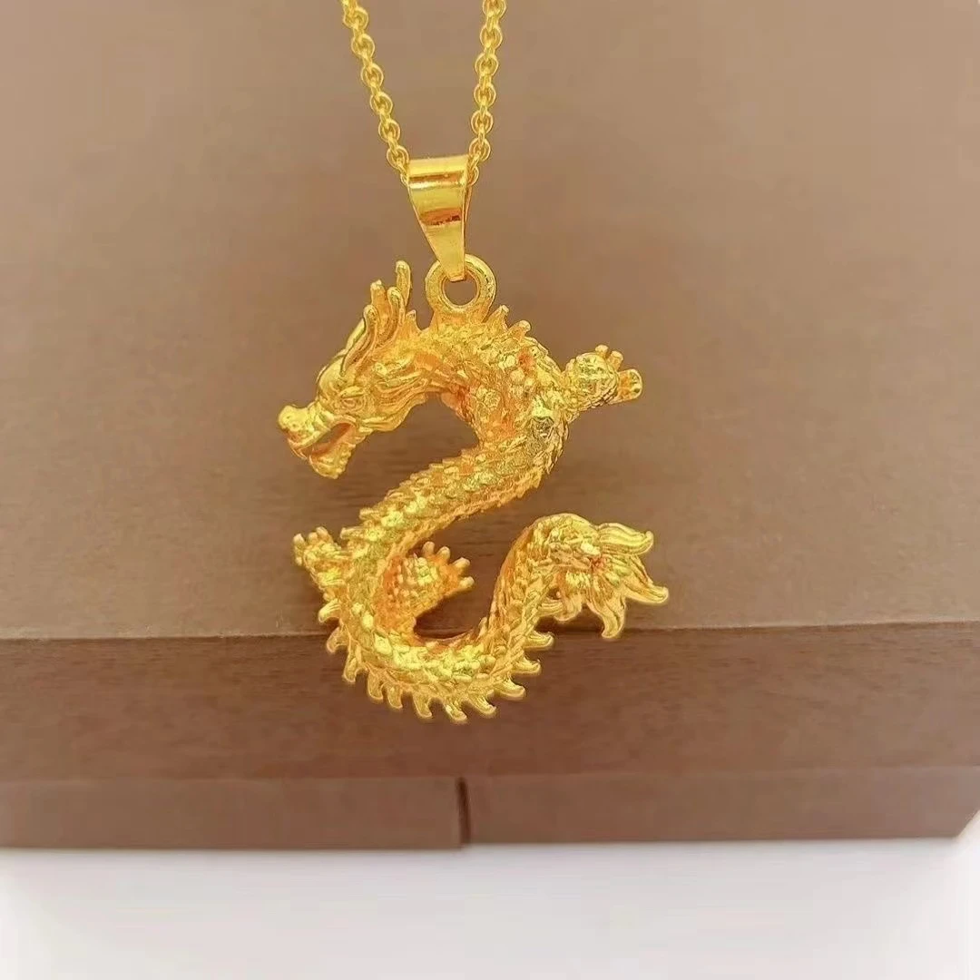 生肖龙项链龙行天下水波链项链