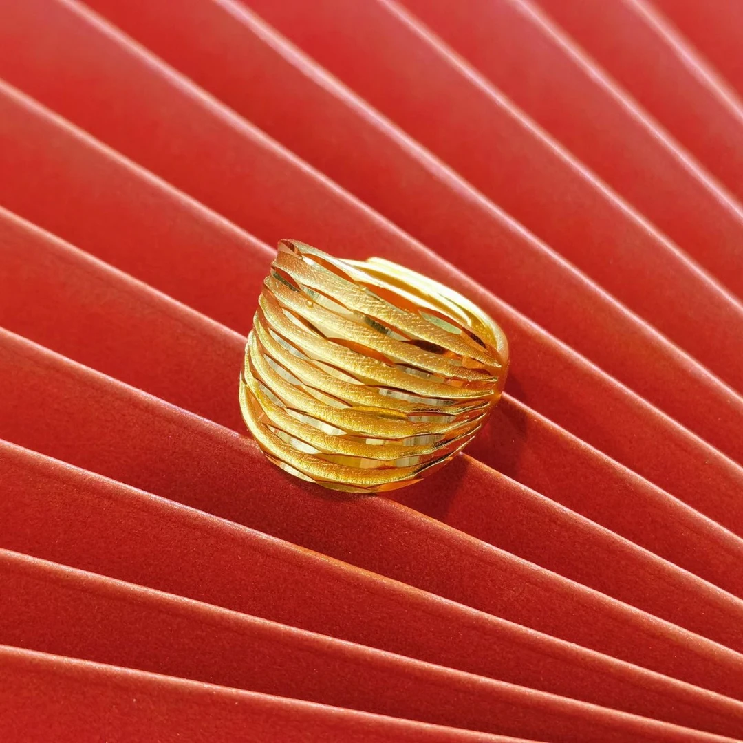 好运连连开口戒指