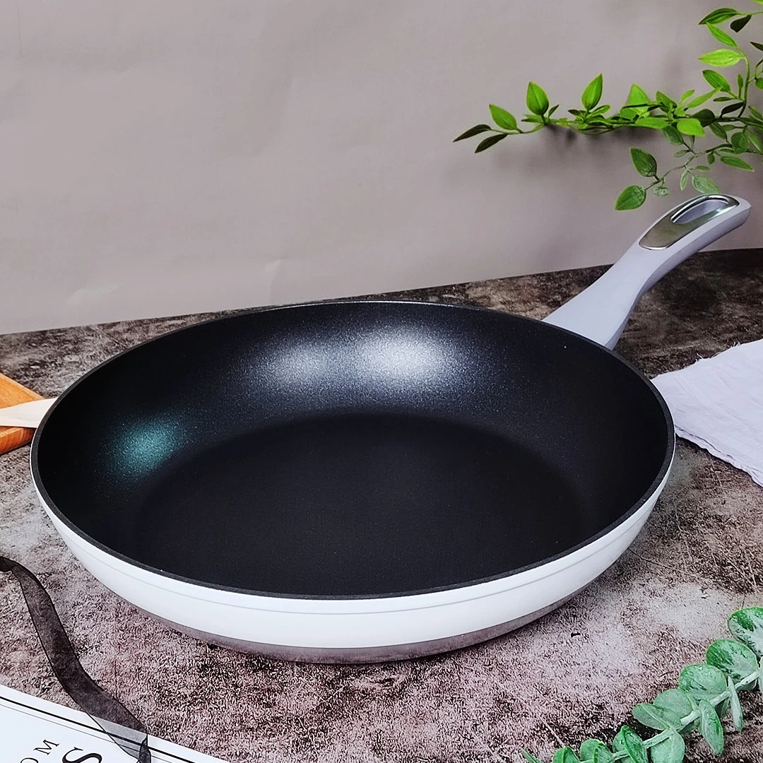 【品牌高货】双拼色出欧洲平底锅不粘锅不挑灶家用不易粘易清洗JG