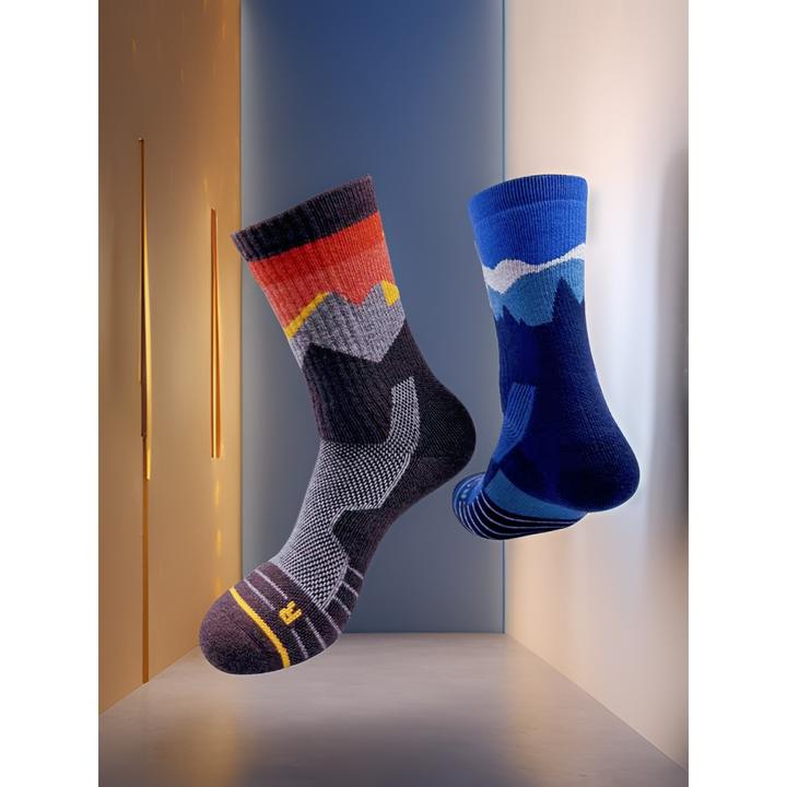 美利奴羊毛袜户外登山滑雪专业中筒保暖防臭速干运动袜