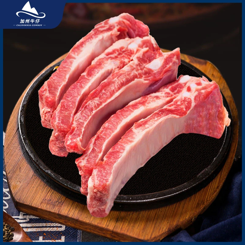 加州牛仔安格斯原切谷饲牛肋排2.5斤/包贴骨带肉红烧炖肉新鲜美味