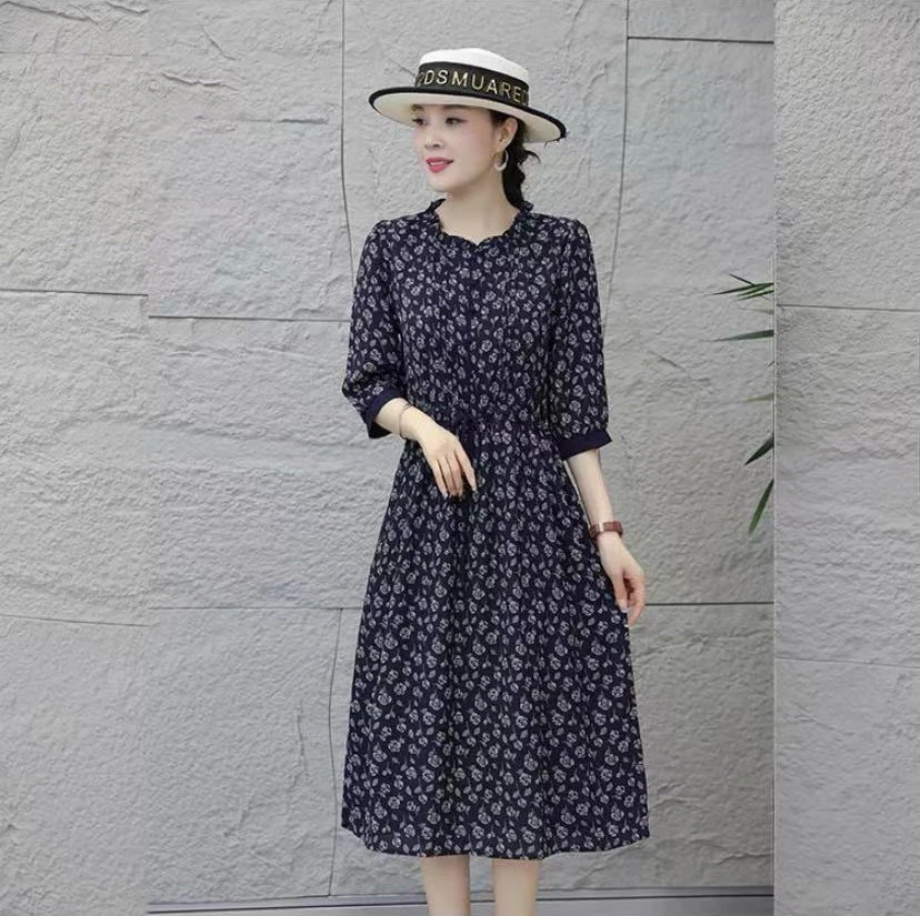 4006 夏季气质时尚垂感宽松连衣裙