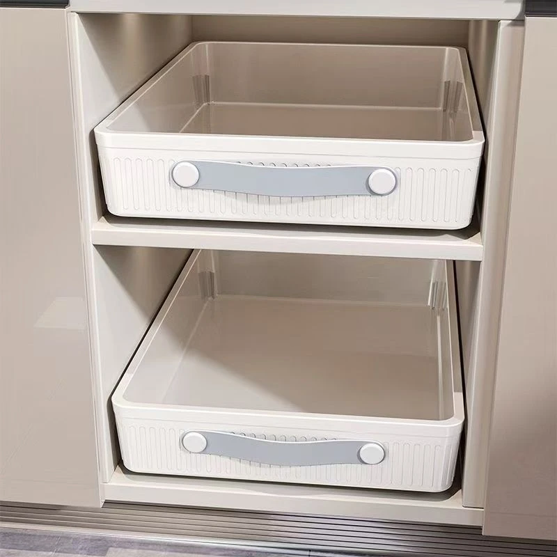 厨房调料碗碟抽拉式置物架橱柜内抽屉式厨用烹饪家庭杂物置物架