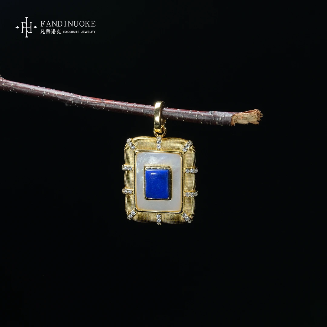 【加加专属】2 MJ2794-青金石百搭吊坠-裸石6*8mm+