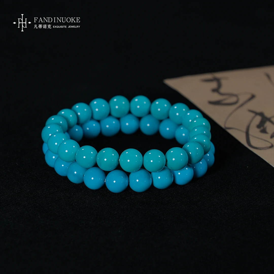 【加加专属】22 MJ4421-绿松石高瓷蓝手串-多样性发一件-9mm