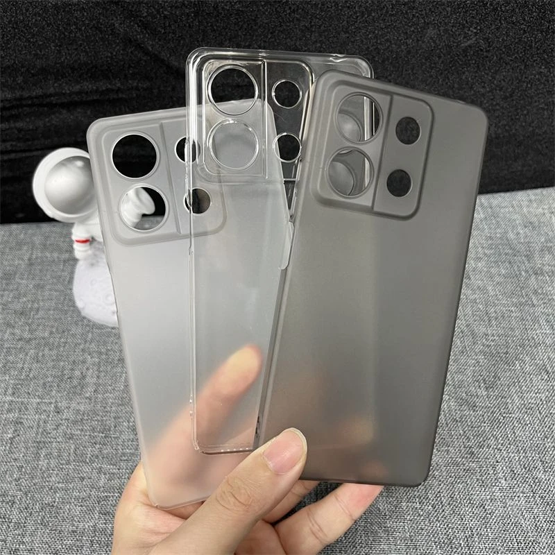 适用红米note13手机壳肤感磨砂Redmi保护壳全包防摔硬壳透明黑白
