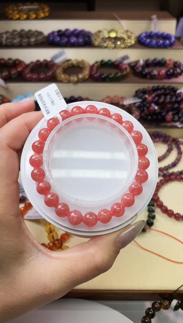 【闪购商品】菱锰矿(红纹石)手链未镶嵌红纹石7m+