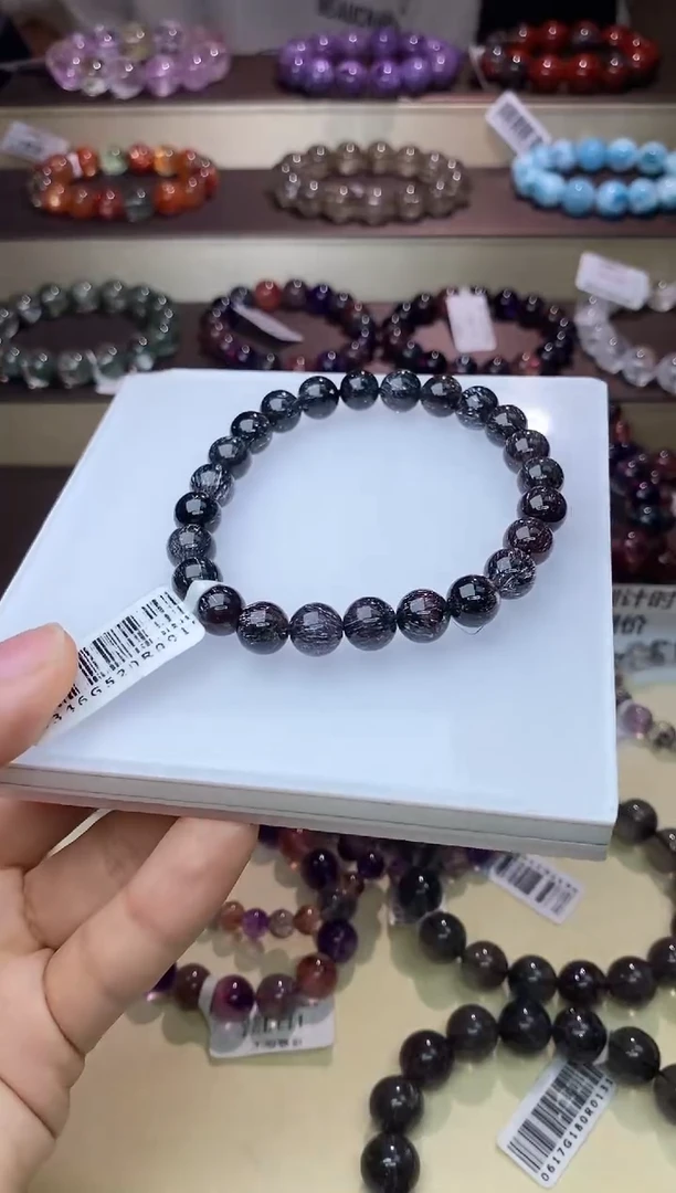 【闪购商品】发晶手串未镶嵌黑超七单圈8m+