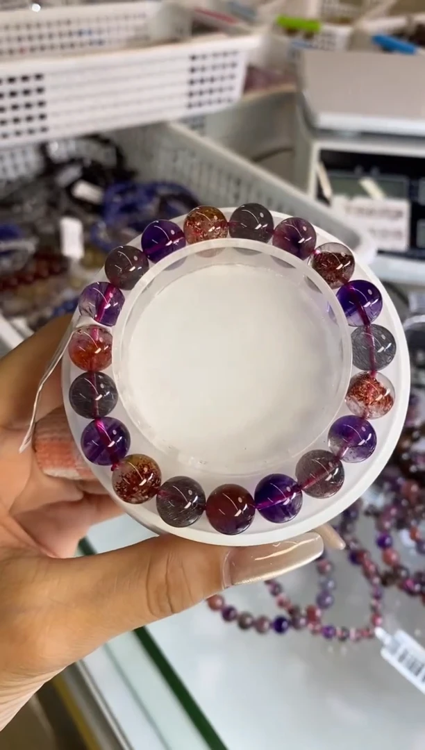 【闪购商品】水晶手链未镶嵌黑加仑超七10m+