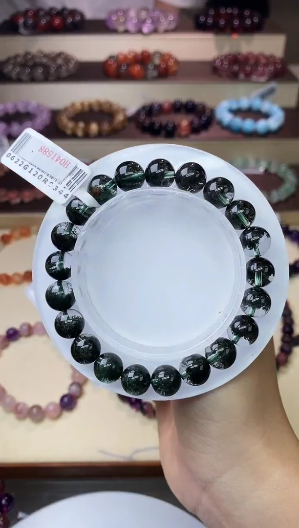 【闪购商品】水晶手链未镶嵌聚宝盆绿幽灵9m+（多样性发其一）