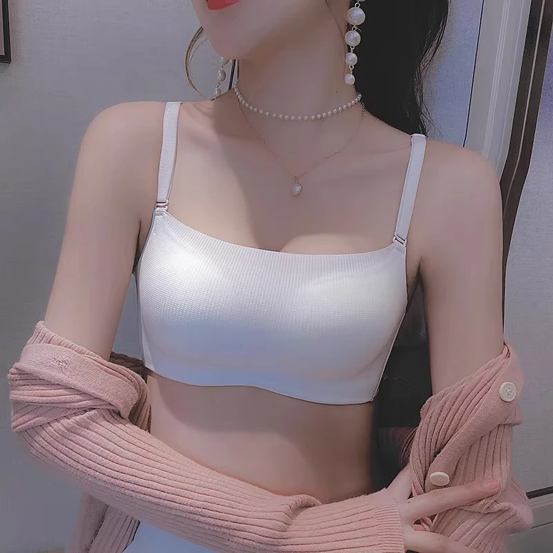 【防走光抹胸】多情猫品牌专柜正品内衣女小胸聚拢无痕裹胸文胸罩