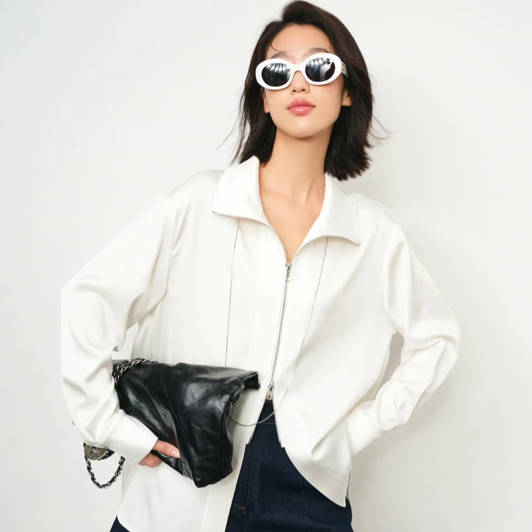 84B39TR东倪原创时尚气质休闲百搭简约设计款女士开衫秋冬外套