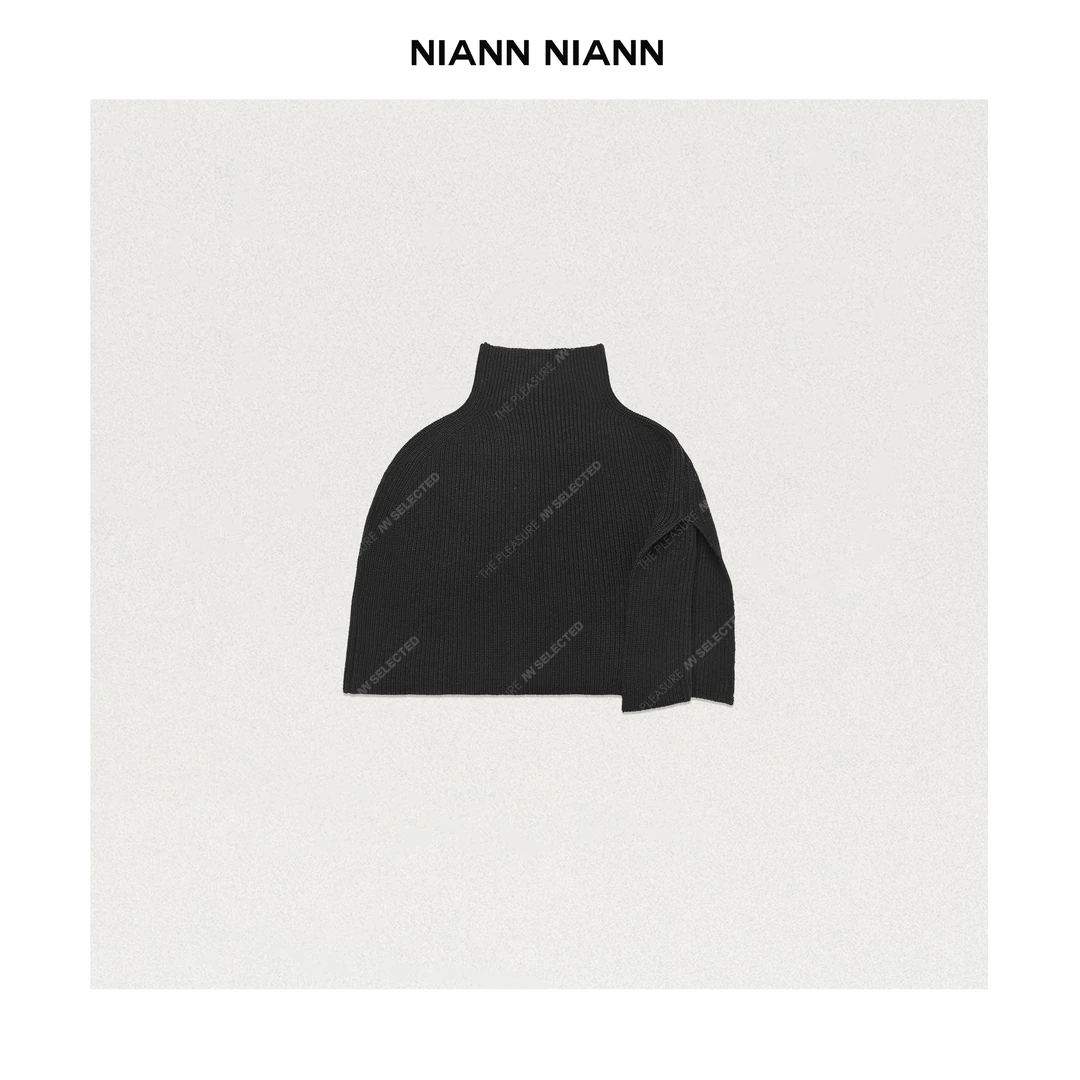 NiannNiann小众女装配饰纯色保暖防风披肩斗篷 14753