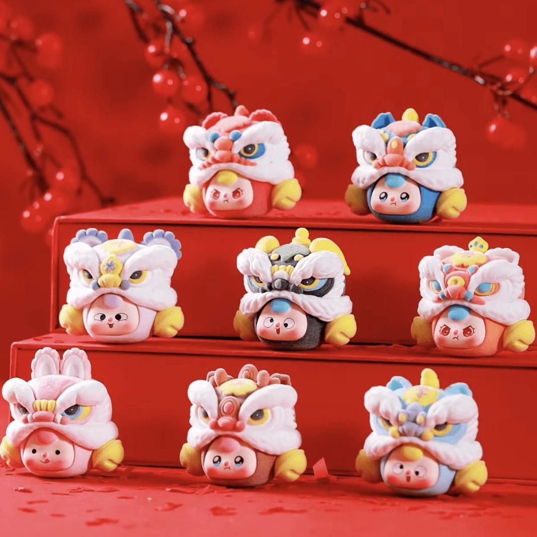 【拆盒】娃三岁百家姓龙行大运盲盒潮玩摆件挂件手办