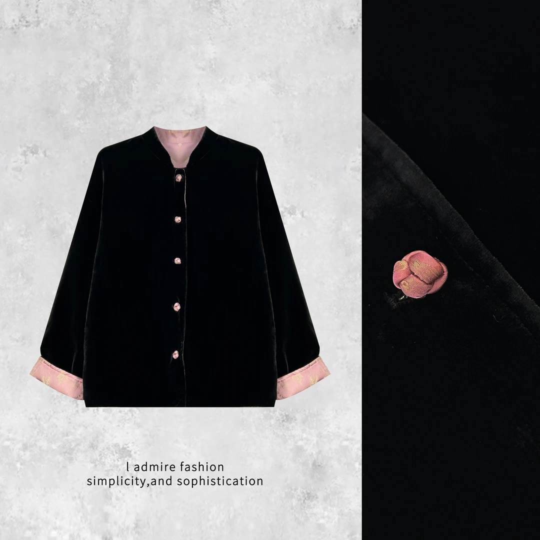 温温【楼兰夹棉款】红人上新棉服丝绒提花双面穿外套女冬棉衣10191