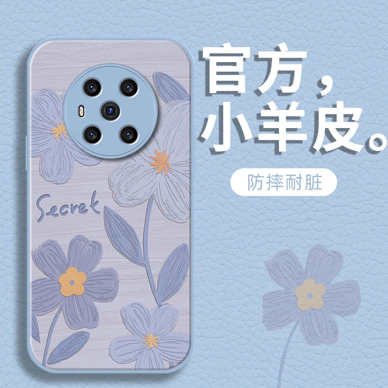 适用荣耀magic6/magic3/magic4/magic5油画花ins女款手机壳防摔