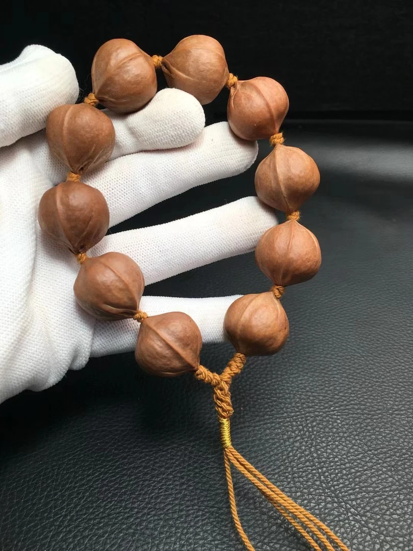 橄榄核梅林铁核短圆素串手串手持手工素核橄榄核手串文玩老料素核