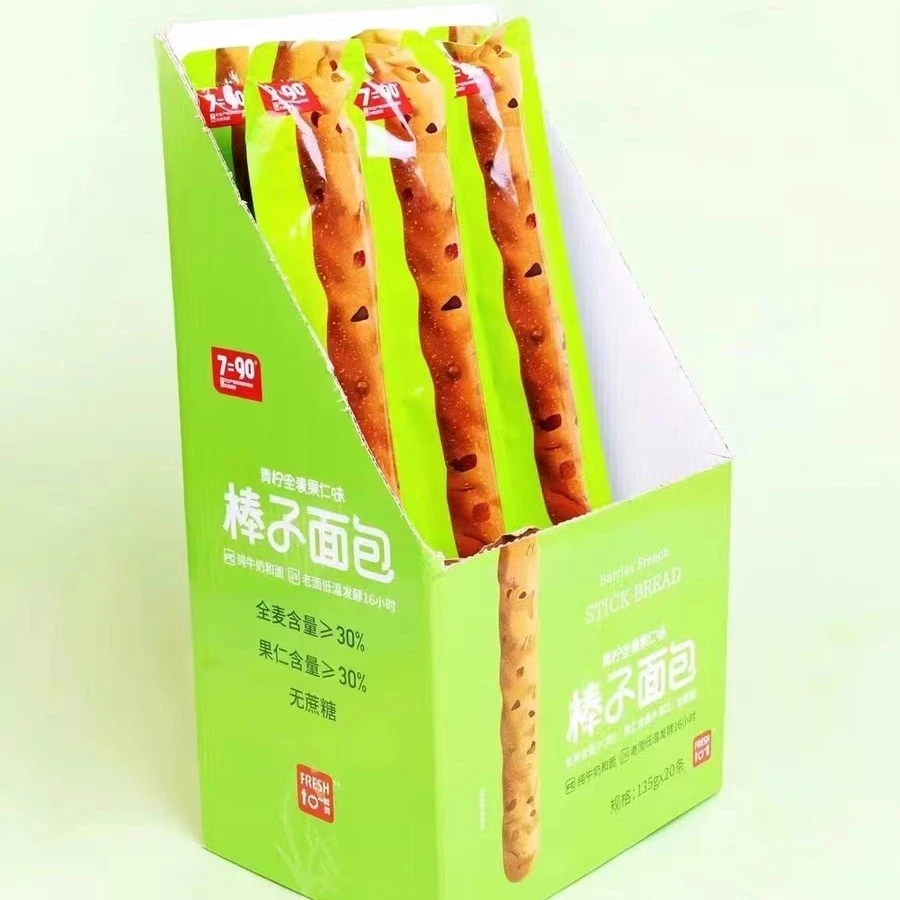 鲜到青柠全麦果仁味棒子面包135g松软好嚼营养早餐代餐零食面包棒