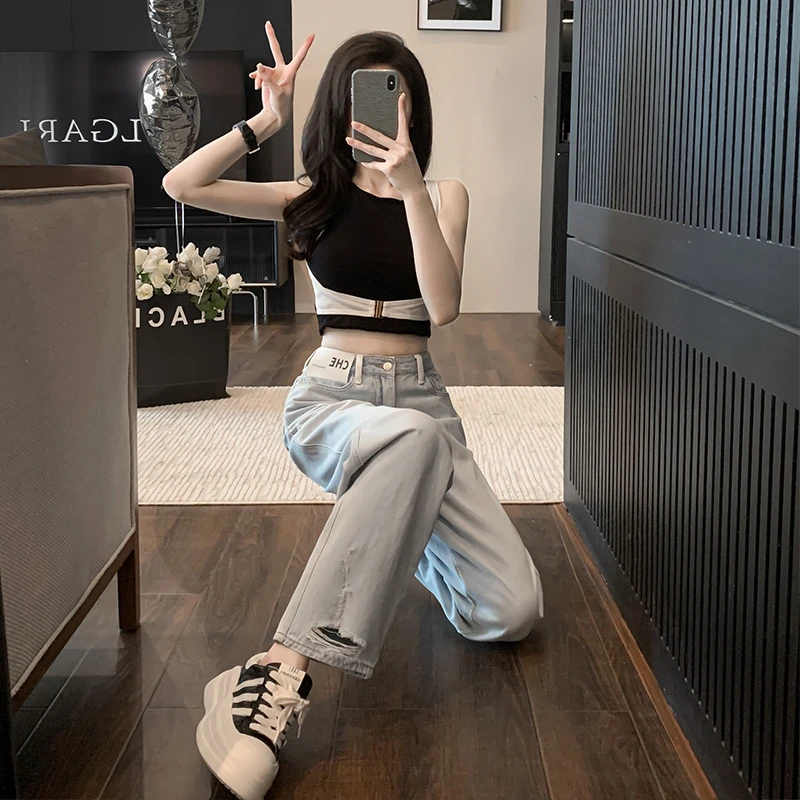 多巴胺风格衣服套装女2023夏季新款网红炸街小香风休闲运动两件套